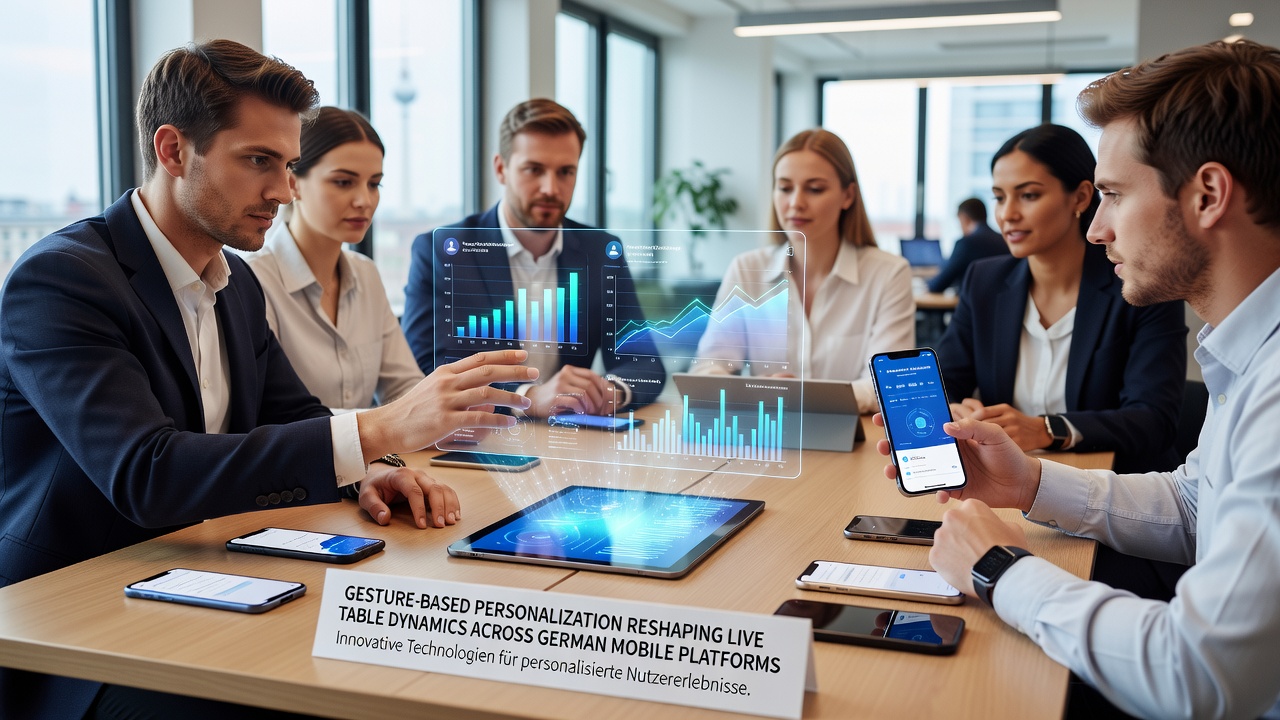 Darstellung von Touch-Interaktionen bei personalisierten Live-Roulette-Sessions auf Handy-Displays