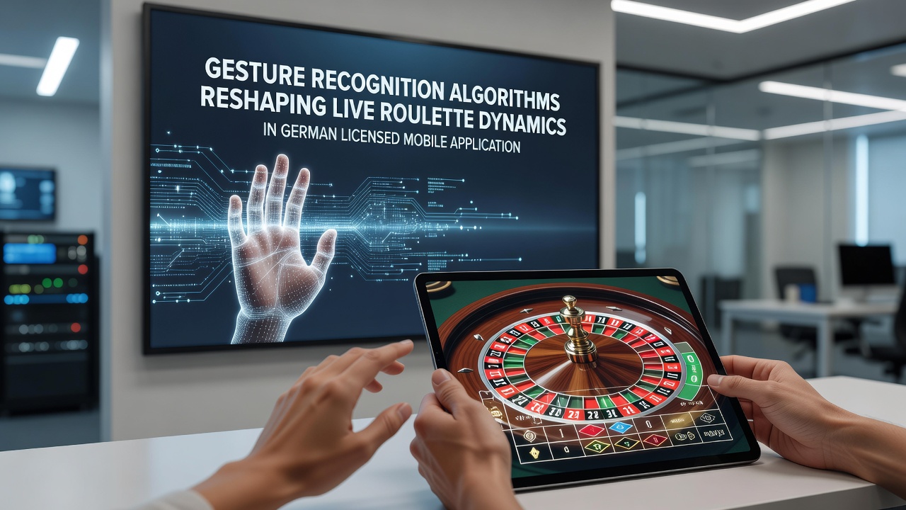Detailansicht einer gestenbasierten Roulette-Oberfläche in einer lizenzierten deutschen App