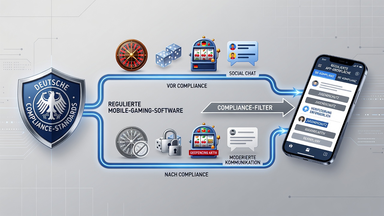 Darstellung angepasster Features in regulierten mobilen Gaming-Apps