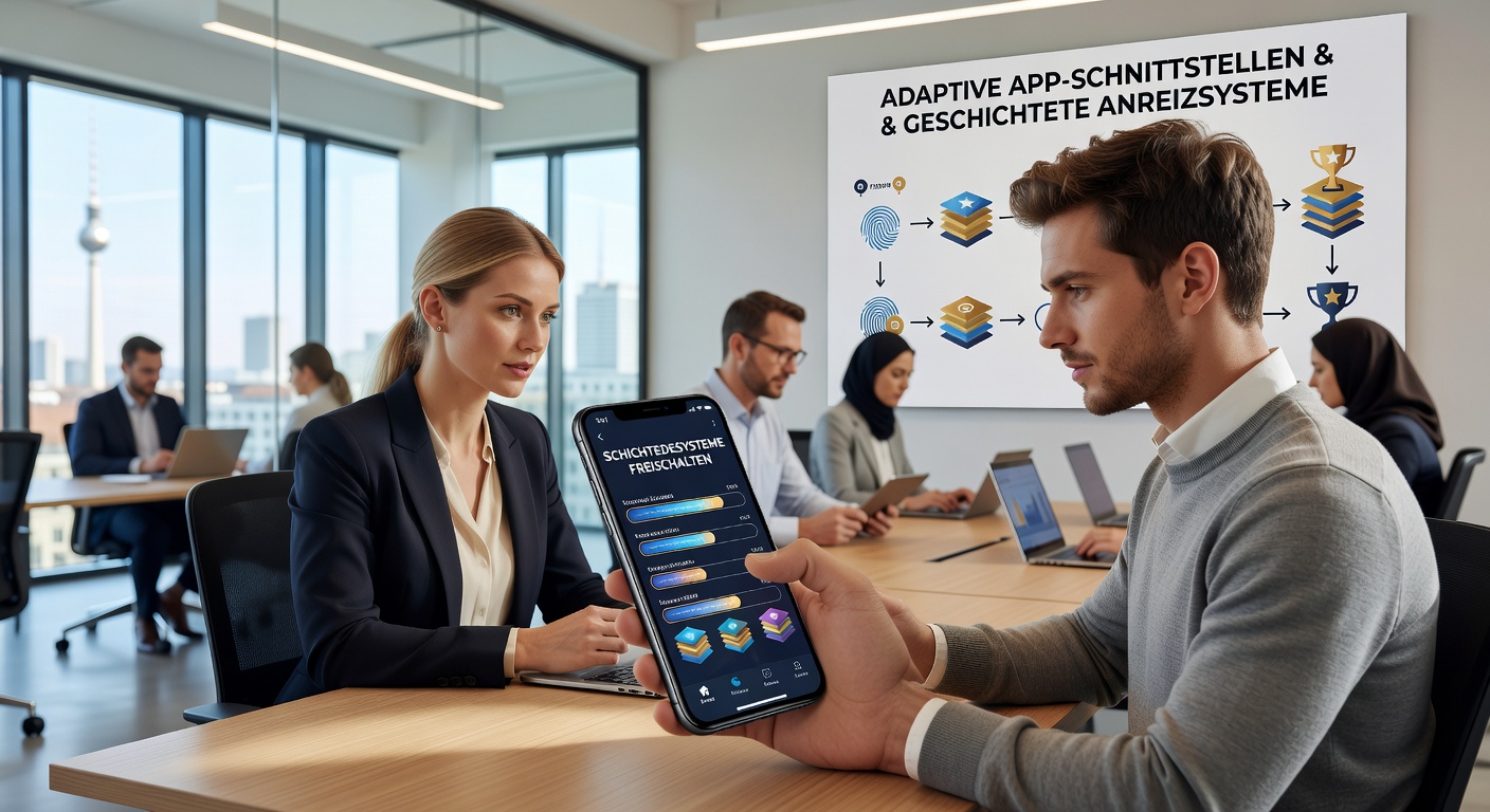 Beispiel einer gestaffelten Belohnungsprogression in einer Touch-basierten Tischspiel-App