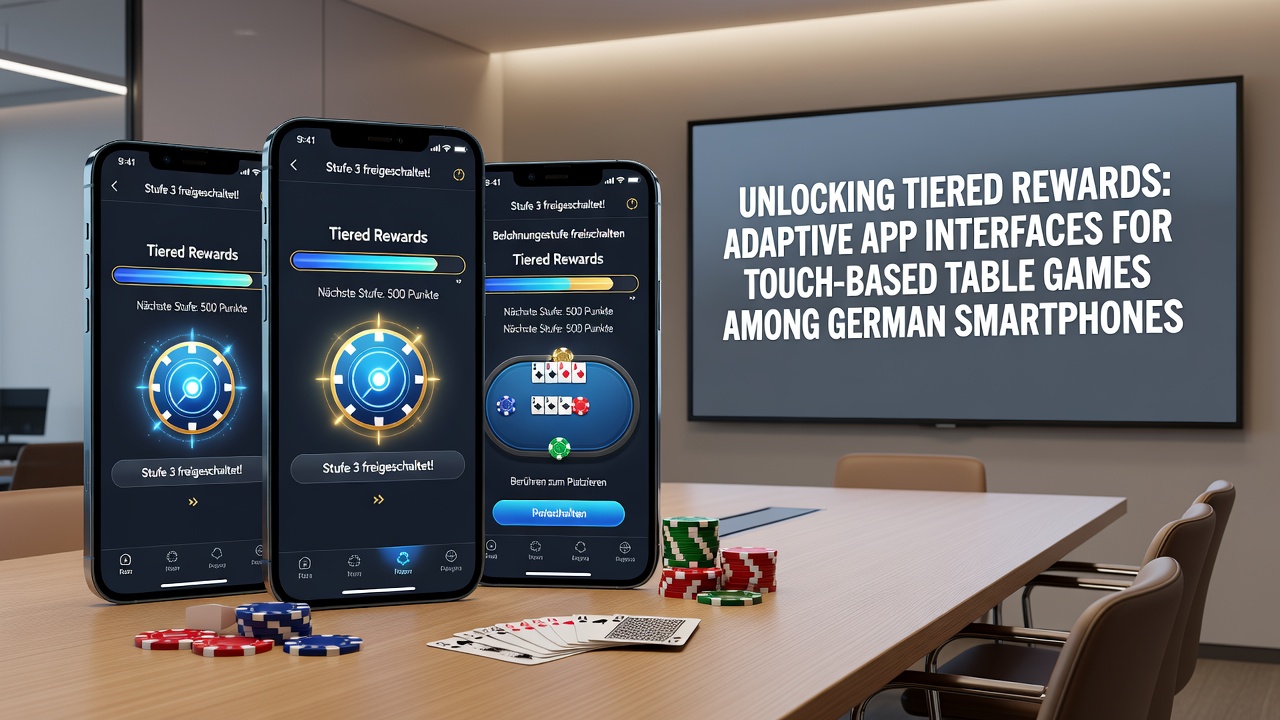 Detailansicht eines adaptiven Touch-Interfaces während einer Tischspiel-Session
